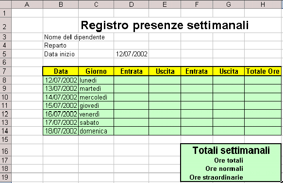 MODULO PRESENZE SCARICARE